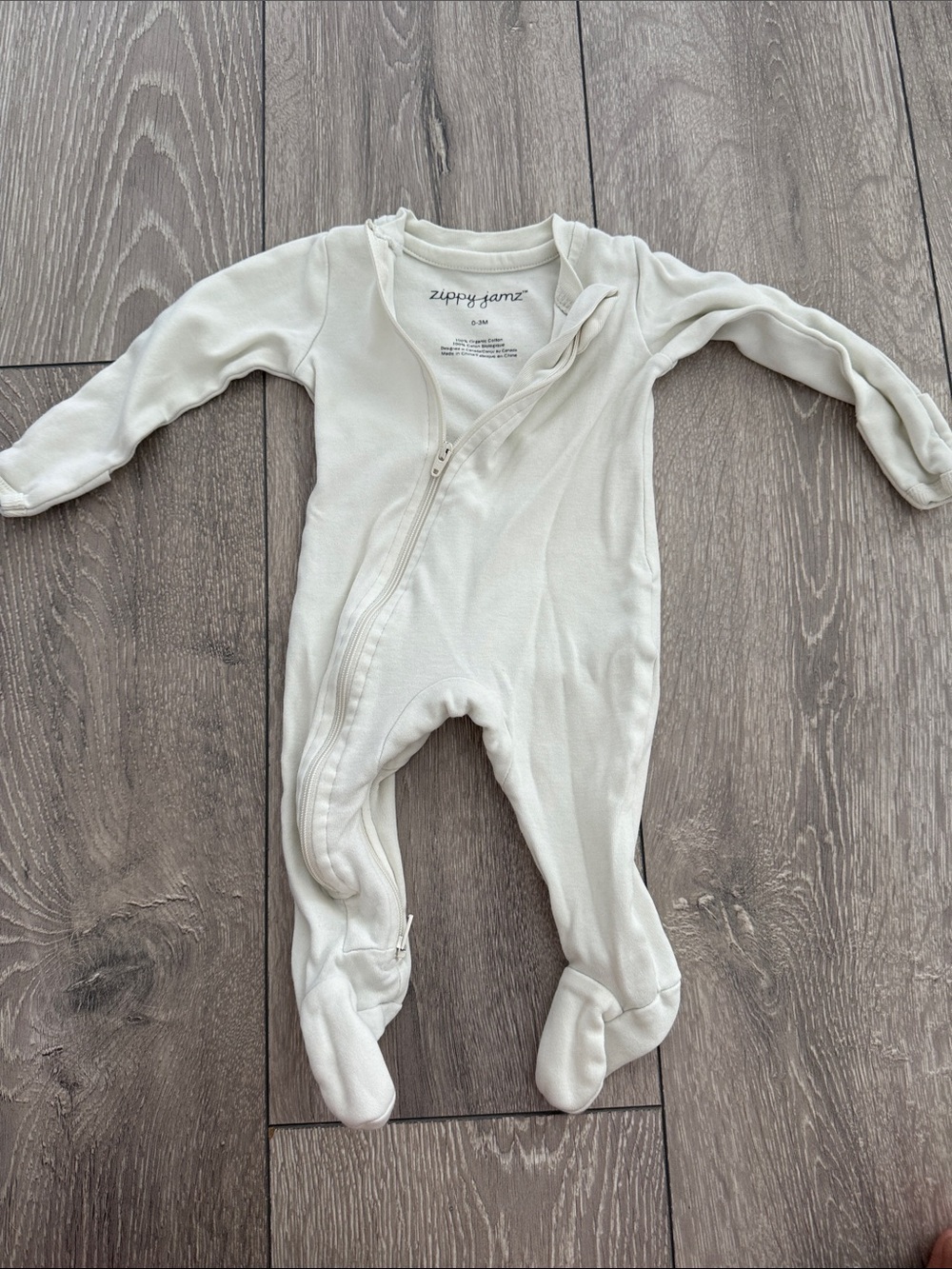 Cream Footed One-Piece for Babies